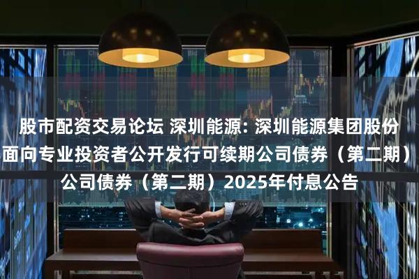 股市配资交易论坛 深圳能源: 深圳能源集团股份有限公司2024年面向专业投资者公开发行可续期公司债券(第二期)2025年付息公告